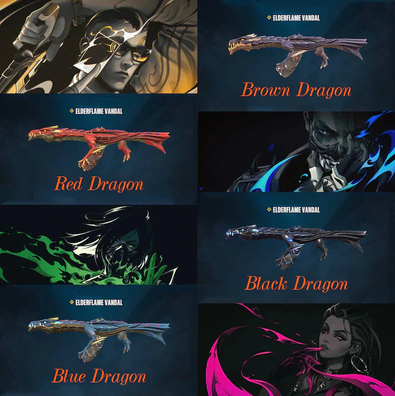 Valorant ElderFlame Vandal Dragon